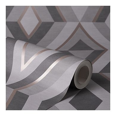 Brewster Home Fashions Shard Geometric Wallpaper