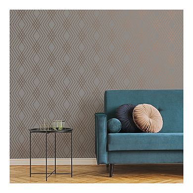 Brewster Home Fashions Shard Trellis Wallpaper
