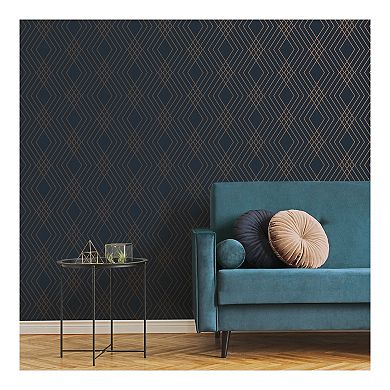 Brewster Home Fashions Shard Trellis Wallpaper