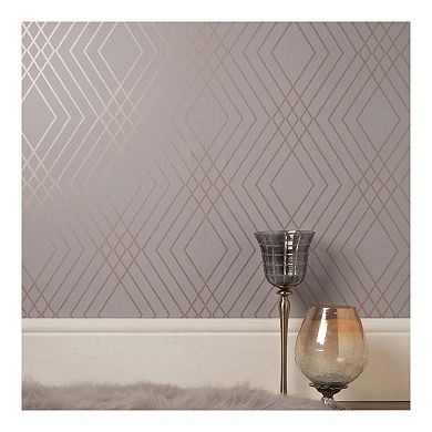 Brewster Home Fashions Shard Trellis Wallpaper