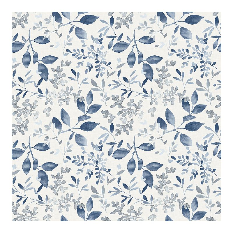 Brewster Home Fashions Woodland Botanical Wallpaper, Blue