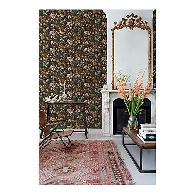 Brewster Home Fashions Zarinda Flowers Wallpaper