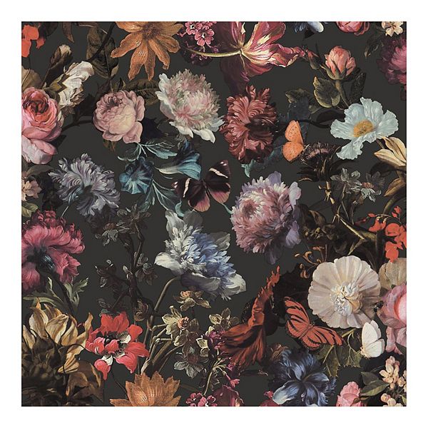 Brewster Home Fashions Zarinda Flowers Wallpaper