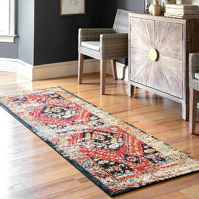 nuLoom Indoor/Outdoor Transitional Floral Jane Area Rug