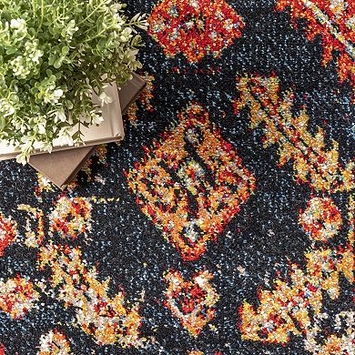 nuLoom Indoor/Outdoor Transitional Floral Jane Area Rug