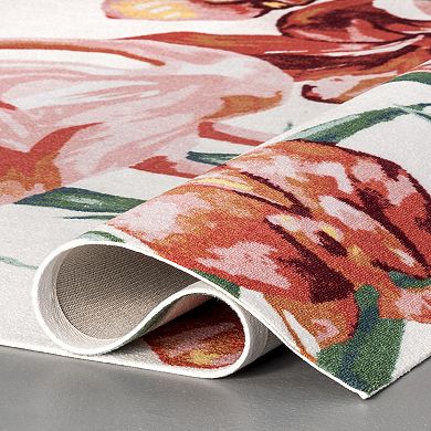 nuLoom Contemporary Floral Stephanie Area Rug
