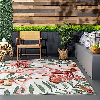 nuLoom Contemporary Floral Stephanie Area Rug