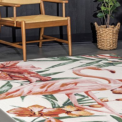 nuLoom Contemporary Floral Stephanie Area Rug