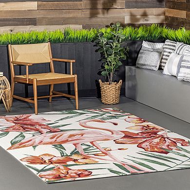 nuLoom Contemporary Floral Stephanie Area Rug