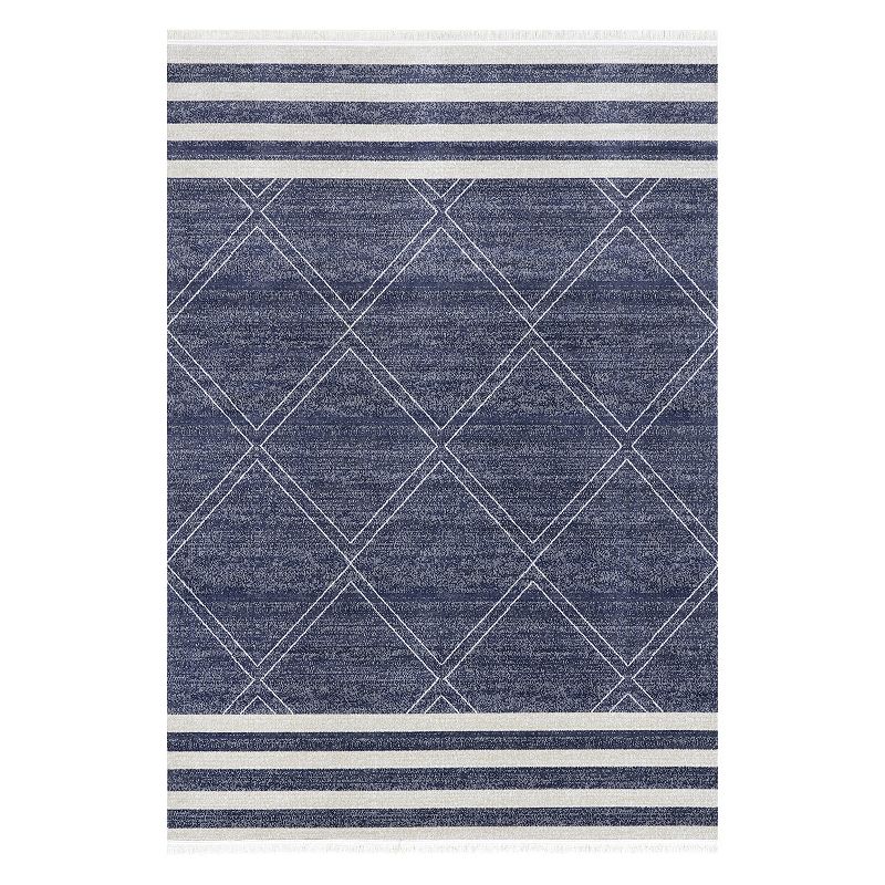 nuLoom Roberge Coastal Indoor/Outdoor Area Rug, Blue, 7X9 Ft