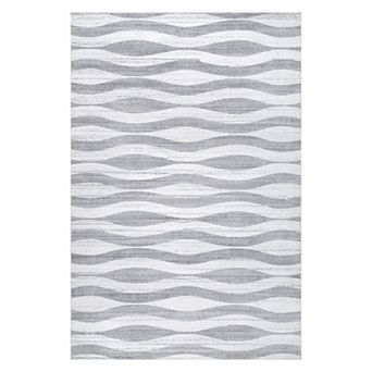 nuLoom Kami Abstract Curves Machine Washable Area Rug