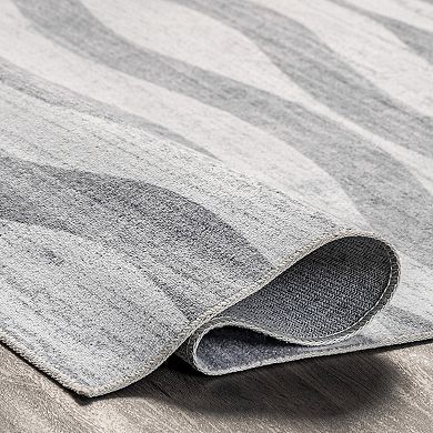 nuLoom Kami Abstract Curves Machine Washable Area Rug
