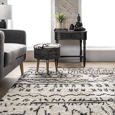nuLoom Tessa Tribal Soft Shag Fringe Area Rug