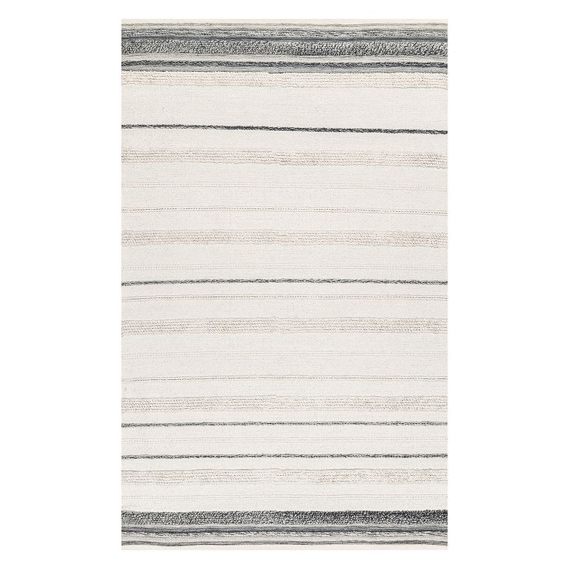 nuLoom Hand Loomed Amelia Area Rug, White, 8.5X11.5Ft