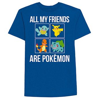 Boys 8-20 All My Friends Are Pokemon Graphic Tee