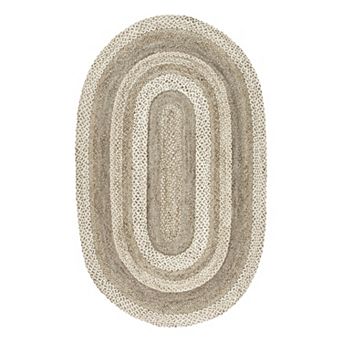 nuLoom Charlene Braided Border Jute Area Rug
