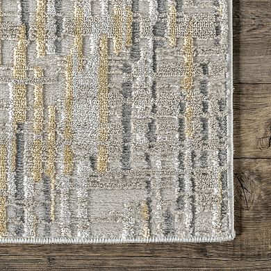 nuLoom Emersyn Contemporary Textured Abstract Crosshatch Area Rug