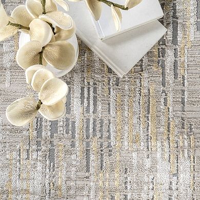 nuLoom Emersyn Contemporary Textured Abstract Crosshatch Area Rug