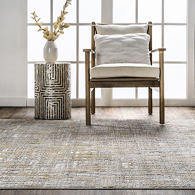 nuLoom Emersyn Contemporary Textured Abstract Crosshatch Area Rug