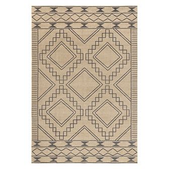 nuLoom Elin Moroccan Border Easy-Jute Machine Washable Area Rug