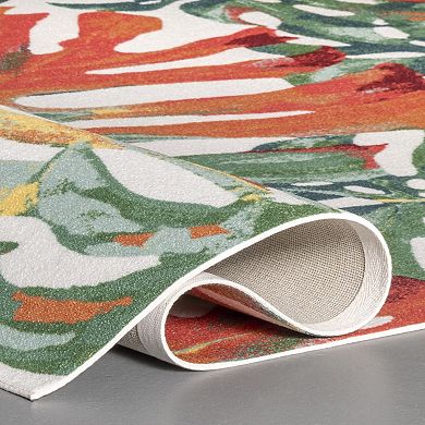 nuLoom Contemporary Floral Janice Area Rug