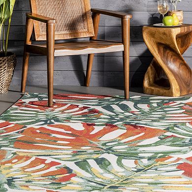nuLoom Contemporary Floral Janice Area Rug