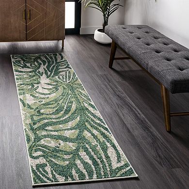 nuLoom Cali Abstract Leaves Area Rug