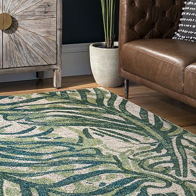 nuLoom Cali Abstract Leaves Area Rug