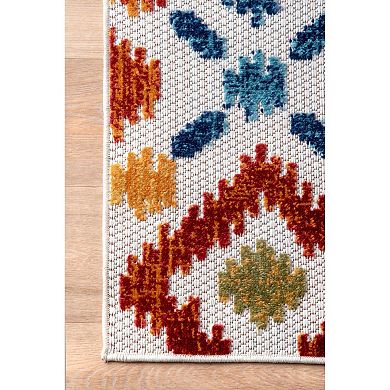 nuLoom Indoor/Outdoor Transitional Labyrinth Area Rug