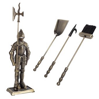 Lavish Home Medieval Knight Fireplace Tool 3 pc Set