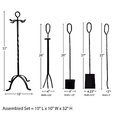 Lavish Home Fireplace Tools 5-piece Set