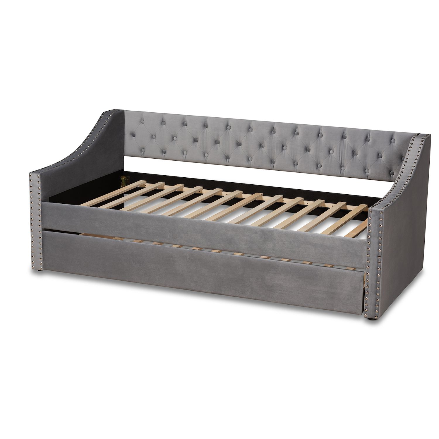 Baxton Studio Raphael Daybed Trundle   6031980 Gray