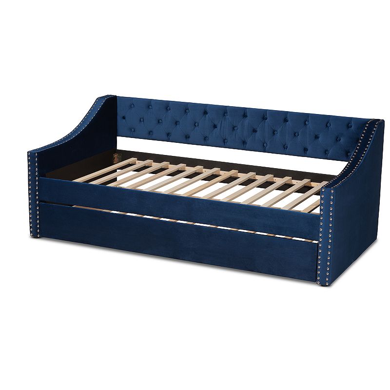69117074 Baxton Studio Raphael Daybed & Trundle, Blue, Quee sku 69117074
