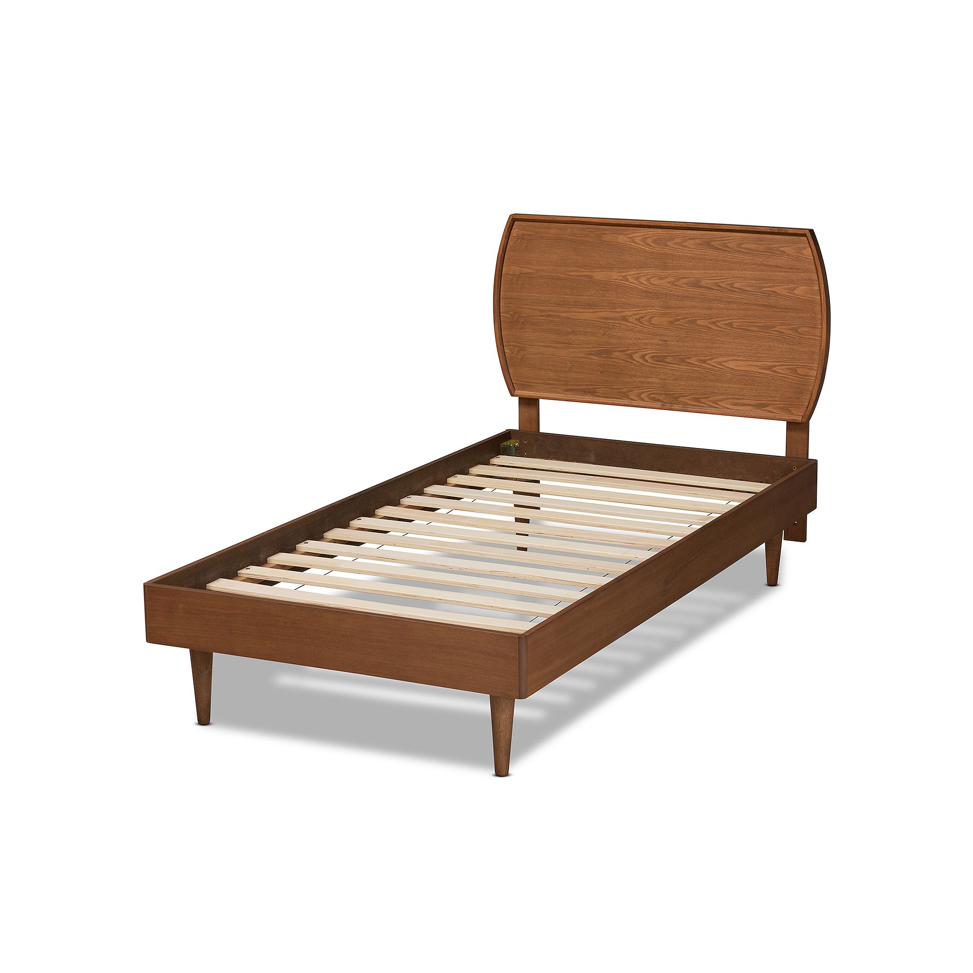 Baxton Studio Yori Platform Bed, Brown Brown