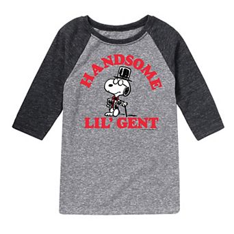 Boys 8-20 Peanuts Handsome Lil Gent Raglan Tee