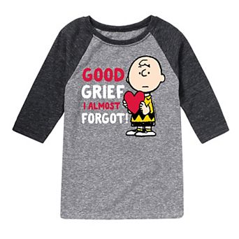 Boys 8-20 Peanuts Good Grief Raglan Tee