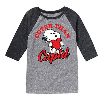 Boys 8-20 Peanuts Cuter Than Cupid Raglan Tee