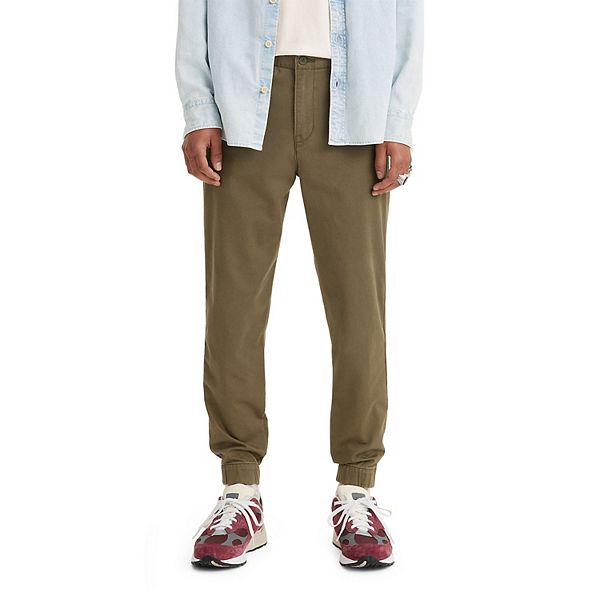 Levi's Men's Chino Jogger Pant Button-Fly Front Cotton-Blend Stretch Casual  Pant