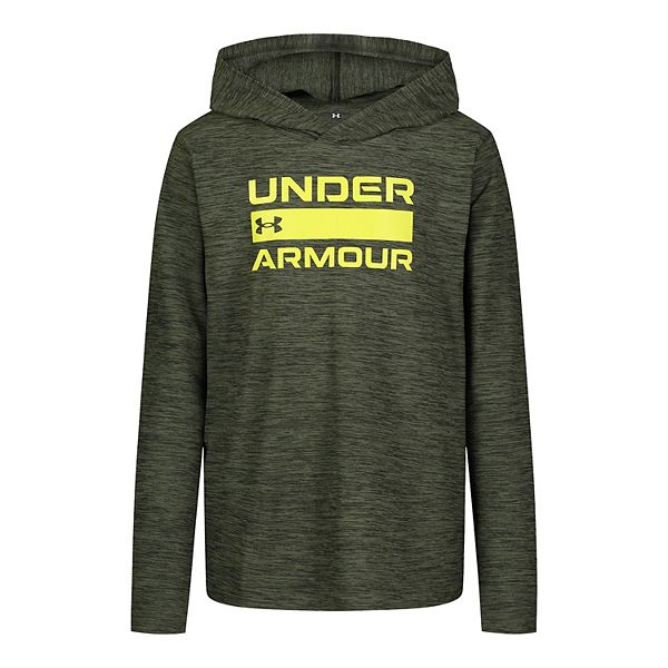 Boys 8-20 Under Armour Outdoor Logo Stack Hooded Long Sleeve Tee