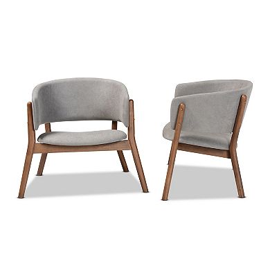 Baxton Studio Baron Chairs 2-piece Set