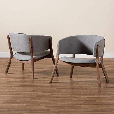 Baxton Studio Baron Chairs 2-piece Set
