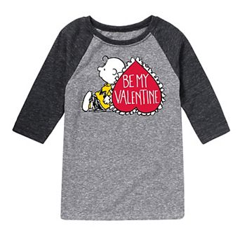 Boys 8-20 Peanuts Be My Valentine Raglan Tee