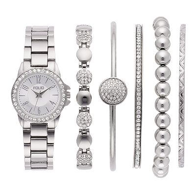 Women\'s Bangle Watch and Bracelet Set Silver Eternal 22 Silver / Gold Set | Waldor & Co. – WALDOR & CO main image 4