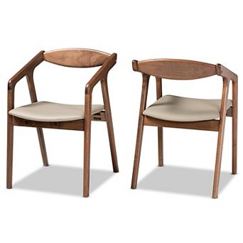 Baxton Studio Harland Dining Chairs 2 pc Set