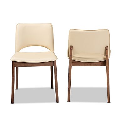 Baxton Studio Afton Dining Chairs 2-piece Set