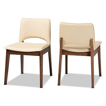 Baxton Studio Afton Dining Chairs 2 pc Set