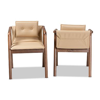 Baxton Studio Marcena Dining Chairs 2-piece Set