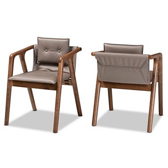 Baxton Studio Marcena Dining Chairs 2 pc Set