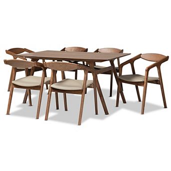 Baxton Studio Harland Dining 7 pc Set