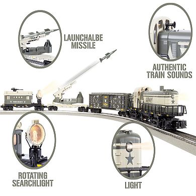 Lionel Army Freight LionChief Bluetooth 5.0 Train Set